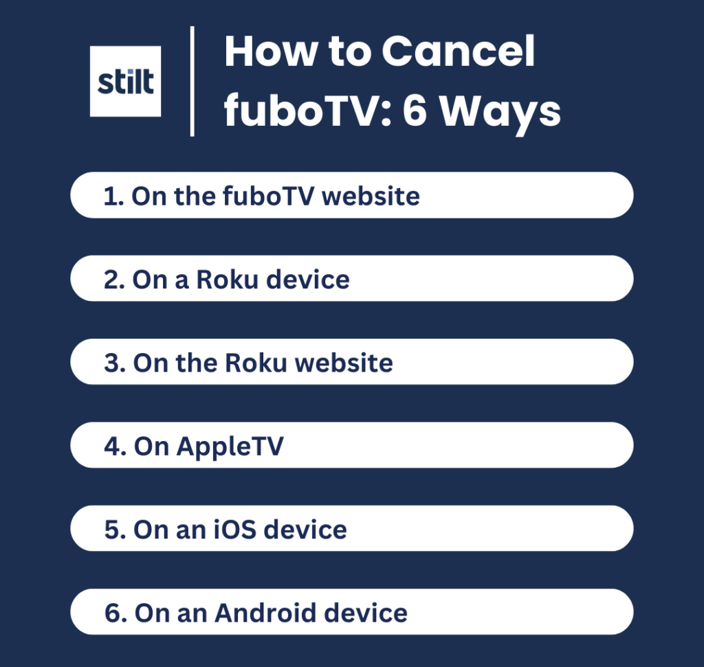 How To Cancel My FuboTV Account [All Working Methods] Sorting Tech