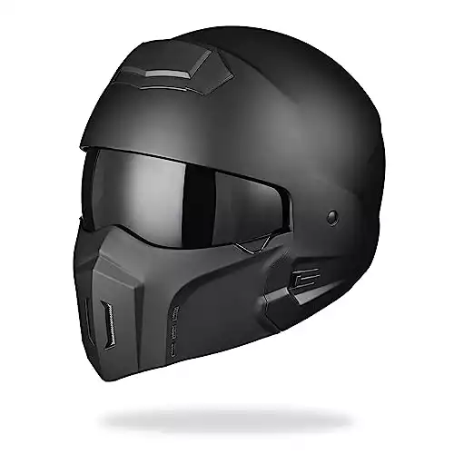 2024 Motorcycle Helmet Half Face Lightweight ABS Skull Cap Motorbike  Scooter 