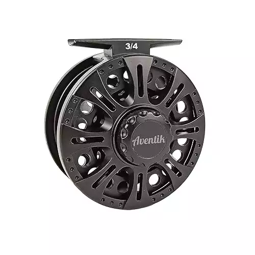 3/4 5/6 7/8 Wt Silver Black Fly Reel & Line Combo Large Arbor