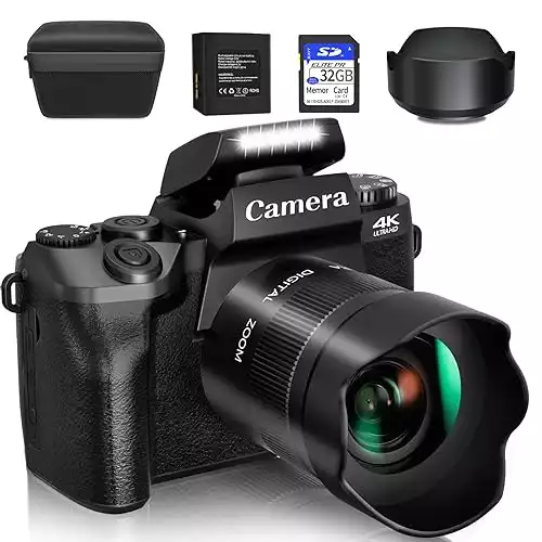 Digital Camera 48.0MP Vlogging Camera 16X Digital Zoom LCD Screen Compact  Portable Mini Cameras for Students, Teens