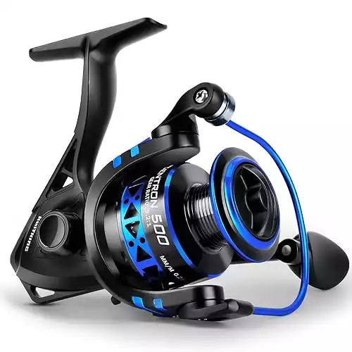  Piscifun Carbon X II Spinning Reels, Light to 5.5oz, Upgrade  Spinning Fishing Reel, Carbon Frame and Rotor, 5.2:1, 10+1 Double Shielded  BB, Smooth Powerful Freshwater and Saltwater Fishing Reel-1000 