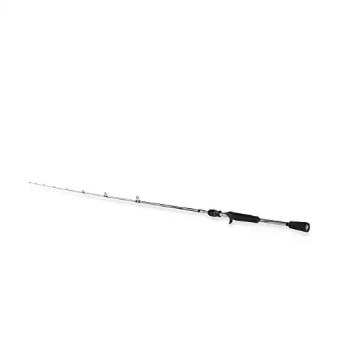 Abu Garcia 6’6” Vengeance Casting Fishing Rod, 1-Piece Rod, 6’6” 1-Piece Casting Rod for All Types of Fishing