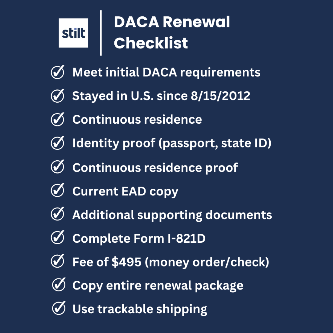 DACA Renewal Checklist Everything You Need [2024]