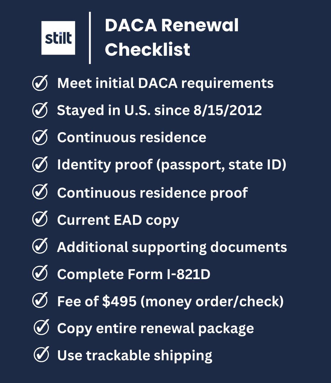 DACA Renewal Checklist Everything You Need [2024]